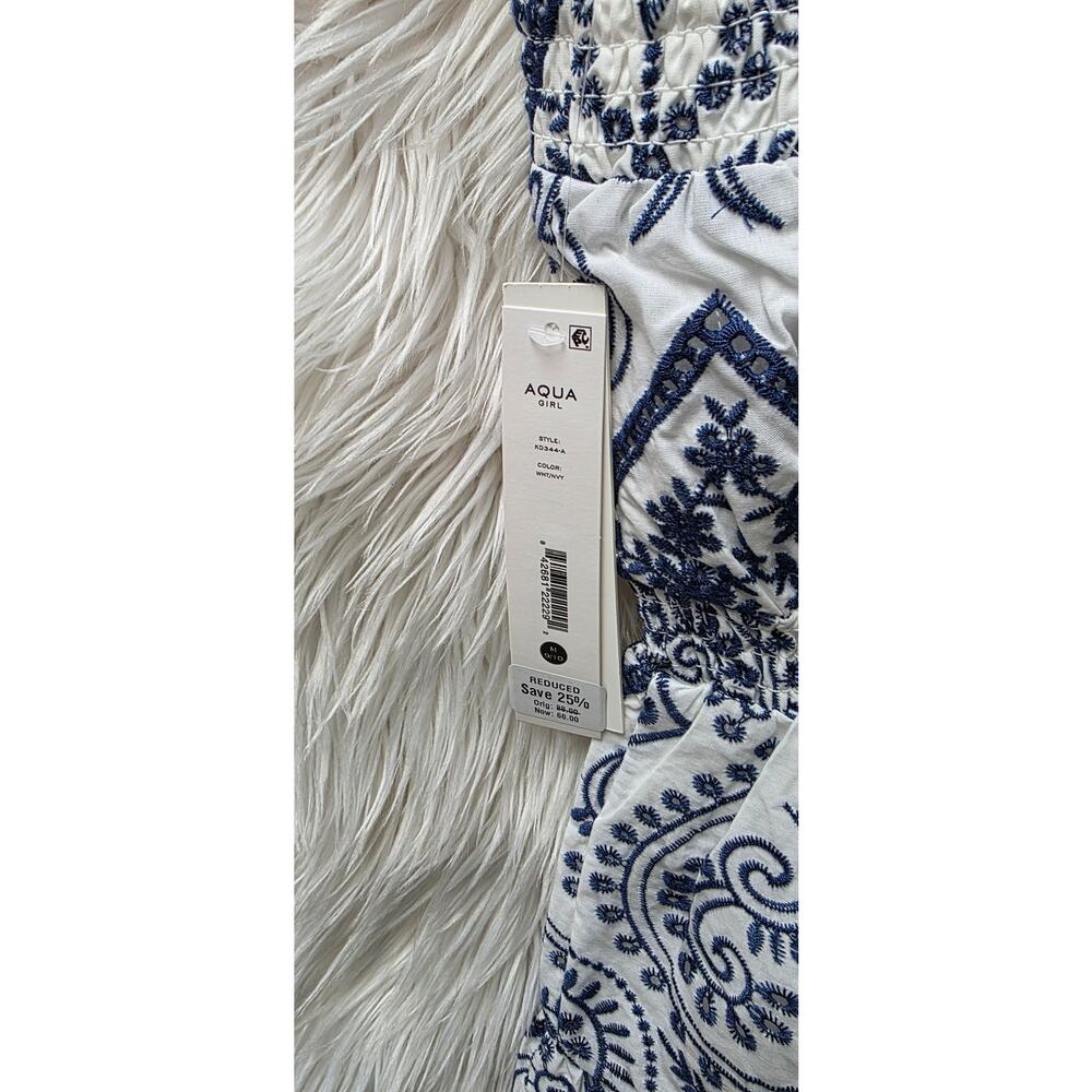 AQUA Girls' Embroidered Dress, Little Kid, Big Kid - Exclusive M 9/10 - Picture 9 of 9